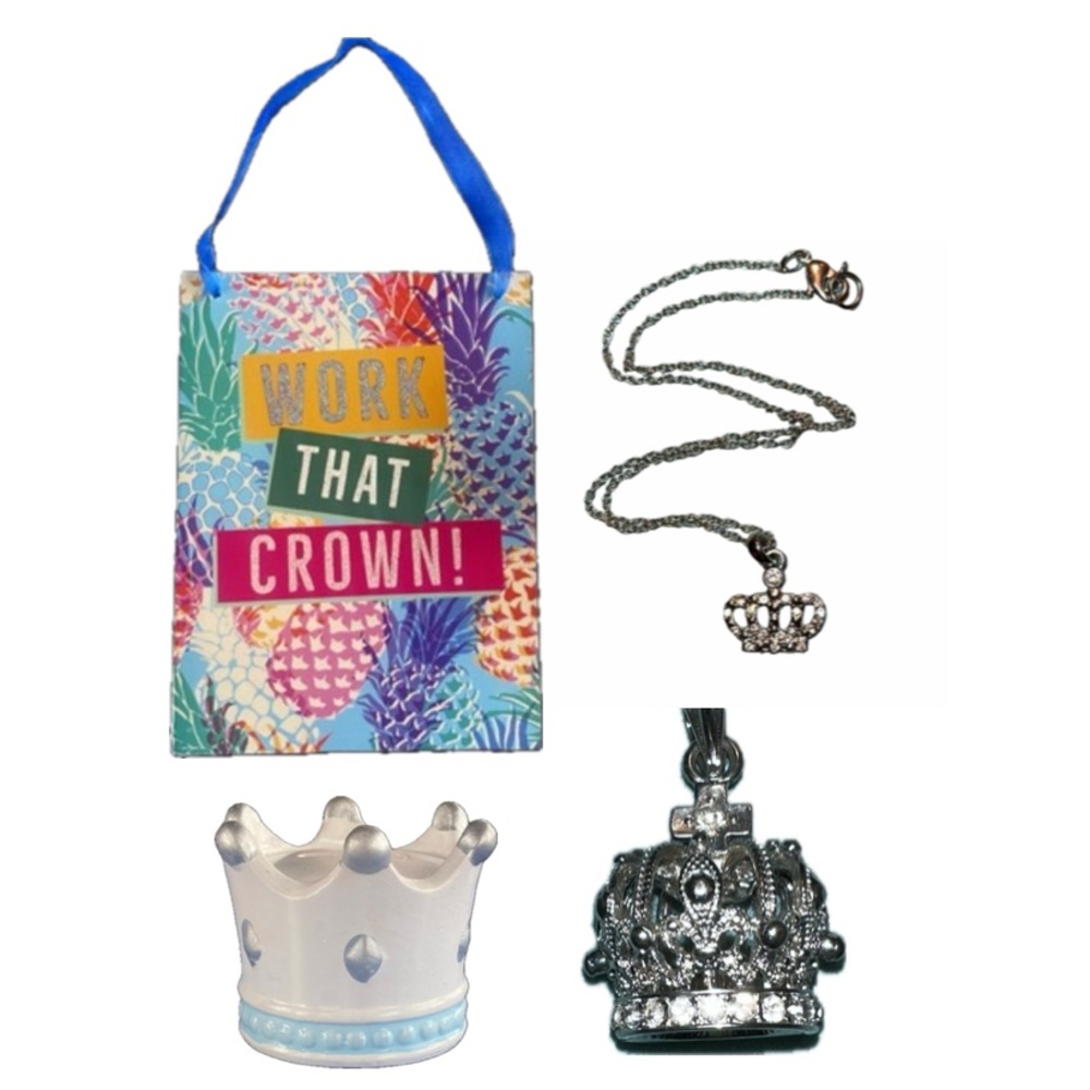 Crown Bundle, Necklace, Pendent, Piggy Bank and Wall Sign